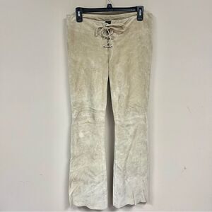 Rampage vintage suede tie front pants. Size 5/6